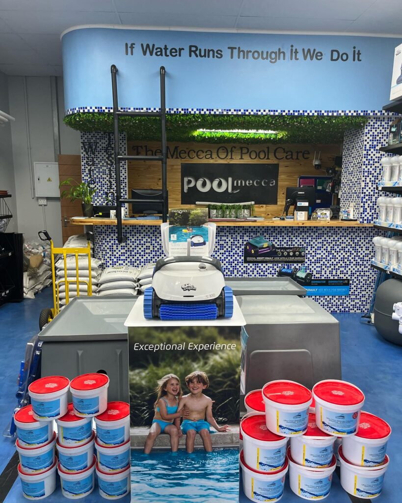 Poolmecca shop at Harvest place Glen Marais stock a wide range of pool equipment